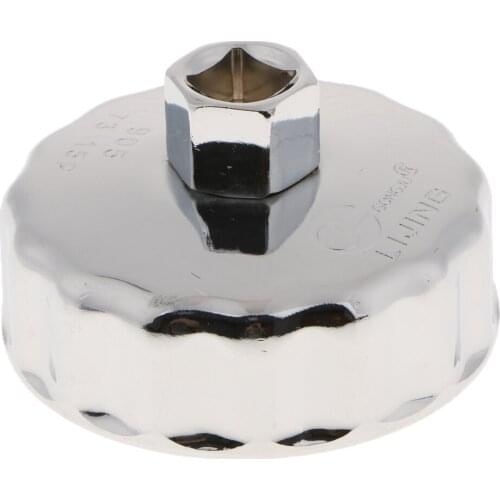 Oil Filter Housing Tool Remover Cap Wrench 14Flute Fits for Lexus for Toyota 80x45mm