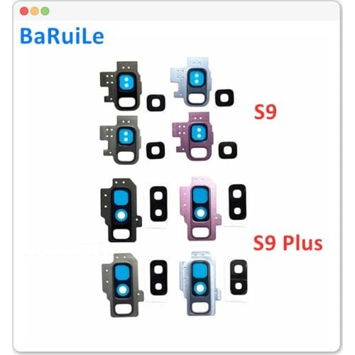 BaRuiLe 10sets Camera Lens For Samsung Galaxy S9 g960 / s9 + plus g965 Rear Camera Glass Lens Cover with Frame Holder