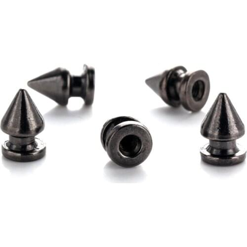 Free shipping 20PCS Black 12MM Metal Screw Back Spots Silver Tree Spikes Studs, used for Leather Craft,Jeans,Hats,Shoes,Punk