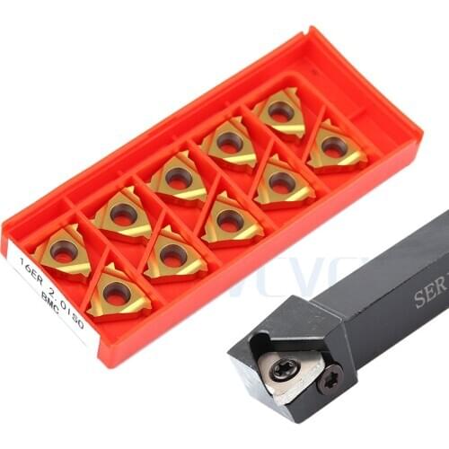 SER 1616H16 SEL 1616H16 Thread Turning Tool Holder 16ER 0.75ISO 1.50ISO LDA LDC 16ER 2.00ISO 3.50ISO BMA BMC CNC Carbide Inserts