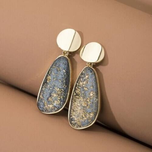 Elegant High-end Geometric Retro Long Earrings Fashion Design Romantic French Earrings Exquisite Characters