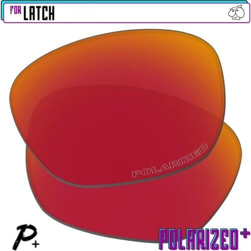 EZReplace Polarized Replacement Lenses for - Oakley Latch Sunglasses - Red P Plus
