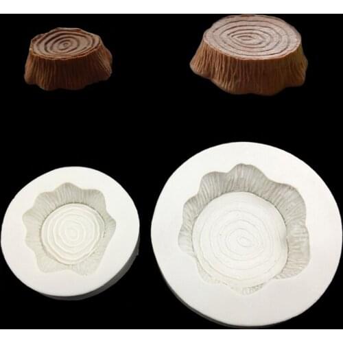 Stump Shapes Silicone Sugarcraft Mould, Fondant Cake Decorating Tools Bakeware