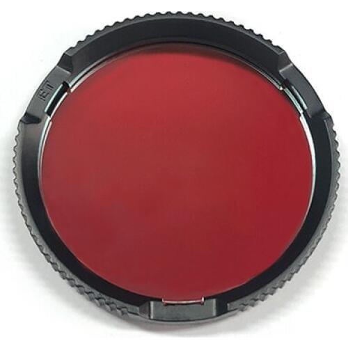 Red Glass Lens With Plastic Filter Case For P T S M Series LED Flashlight with Head Thread