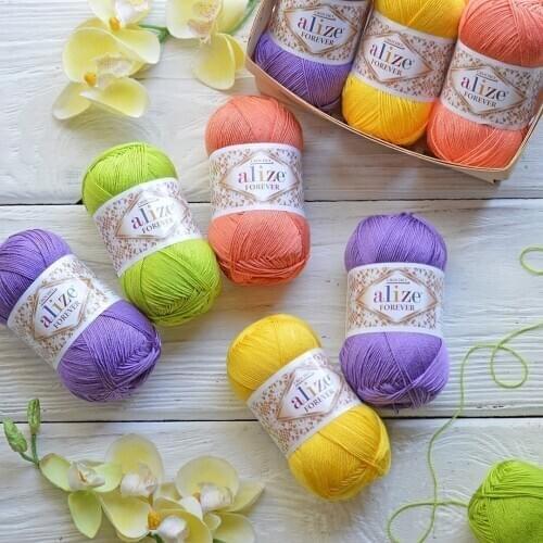 Alize Forever Crochet yarn premium 50 gr 300 m Lace knitting yarn ethamine yarn DIY knitting yarn design rope