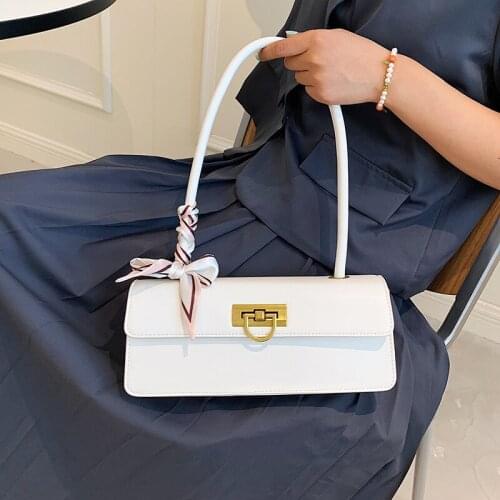 New fashion bag new 2021 underarm bag texture shoulder bag woman bag summer baguette messenger bag purses and handbags Bolsa