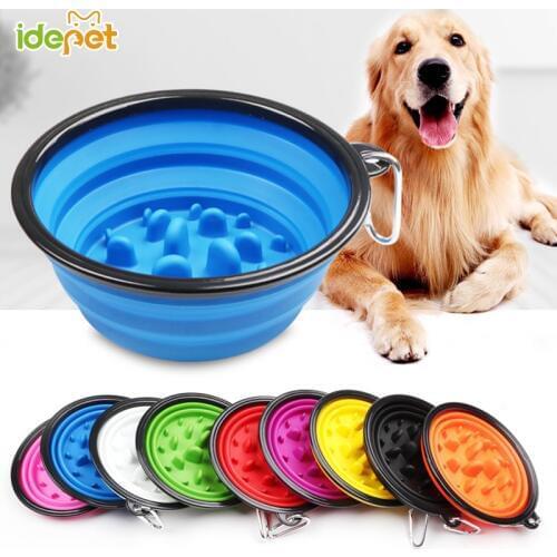 Pet Soft Dog Bowl Folding Travel Bowl For Dog Portable Collapsible Folding Dog Bowl for Pet Cat Food Water Feeding 45