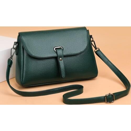 2021 New Trendy Simple Single Shoulder Messenger Bag Soft Leather Handbag Purses and Handbags Luxury Designer Tote Bags