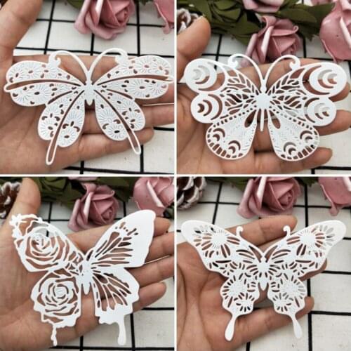 New Butterfly Dies Hollow Lace Wing Stencil Metal Cutting Dies For Scrapbooking Practice Hands-on DIY Album Card Handmade