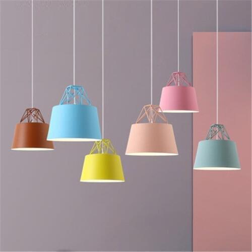 Simple Loft Style Industrial Wind Iron Droplight Modern LED Pendant Light Fixtures Dining Room Hanging Lamp Indoor Lighting