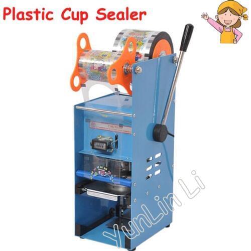 Handle Cup Sealing Machine Bubble Milk Tea Electric Packing Sealer 7cm-9.5cm With Counting Function Hand Pressure Cup Lid ET-D9