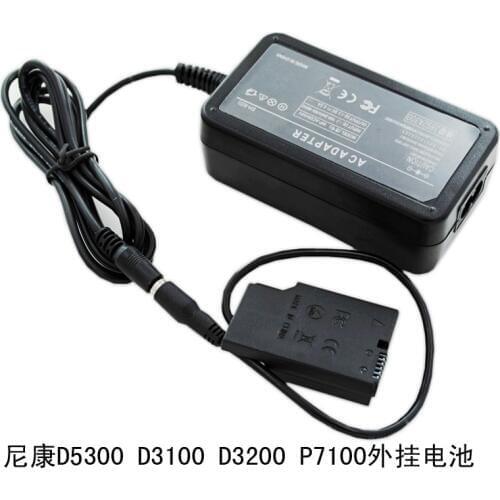 With power adapter FOR D3200 D3300 D5300 D5200 D3100 DF external power supply fake batteries