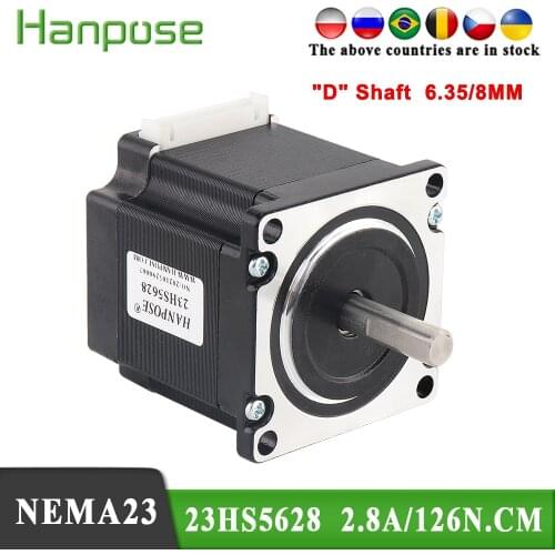 10PCS NEMA23 Stepper Motor 23HS5628 56MM 2.8A 126N.cm 4-lead 57 Series motor for ISO CNC Laser Grind Foam Plasma Cut