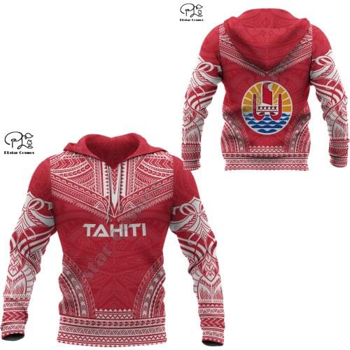 NewFashion French Polynesia Art Tahiti Country Flag Tribal Culture Retro Tracksuit 3DPrint Men/Women Autumn Colorful Hoodies B29