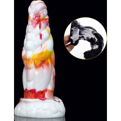 Thick Dildo Silicone Anal Big Ass Plug Sex Toy Female Male Fantasy Penis with Sucker Big Dick Vagina Dick Orgasm Flirting Shop