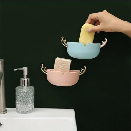 Top Quality Soap Box Drain Soap Holder Box Shower Soap Holder Dish Storage Plate Tray Bathroom Supplies Bathroom Gadgets