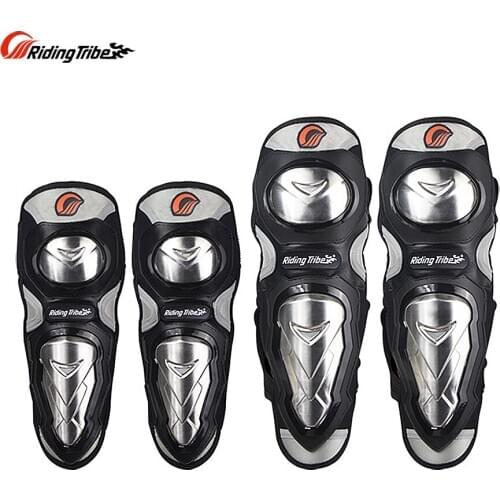 Motorcycle Protective Gear Kneepads Elbowpads Stainless Steel elbow knees Leg Shin Bruce Protector Body Armor Guards HX-P19