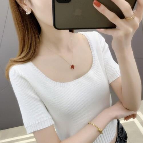 19863 make a words bring pure color vest with short sleeves