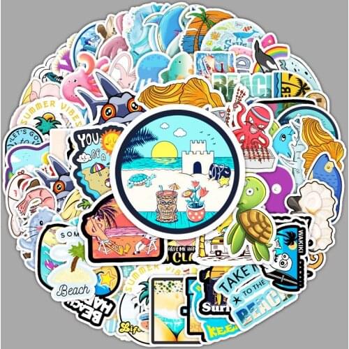 3 Sets=300PCS Marine Life Sticker Water Cup Computer Scooter Helmet Guitar Car Sticker