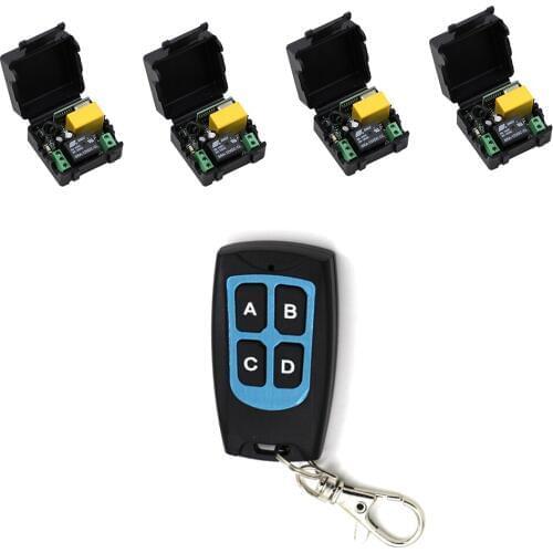 315Mhz / 433Mhz Universal AC 220V Relay 1CH Wireless Remote Control Switch Receiver Module and RF 315/433 Mhz Remote Controller