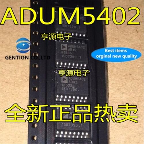 5Pcs ADUM5402ARW ADUM5402ARWZ ADUM5402 digital isolator in stock 100% new and original