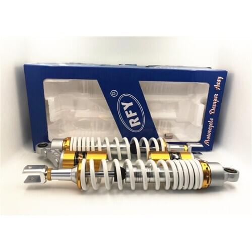 High Quality 390mm Motorcycle shock absorber nitrogen air suction 8mm spring for ATV honda suzuki yamahm 1pair