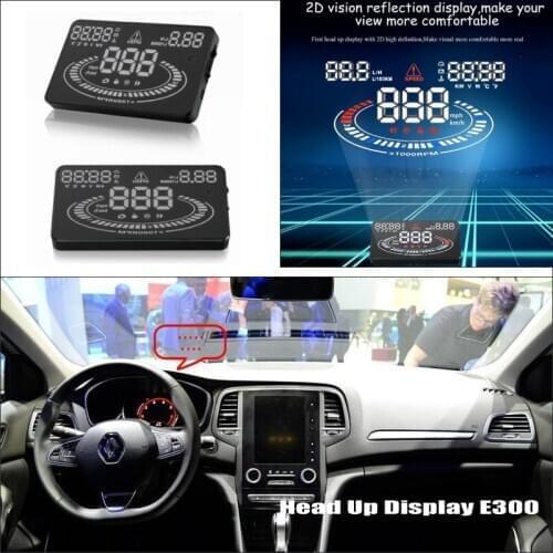 Car HUD Head Up Display For Renault Fluence/Megane 2009-2020 A8 HUD Car Electronic Show Velocity Message Windshield Display