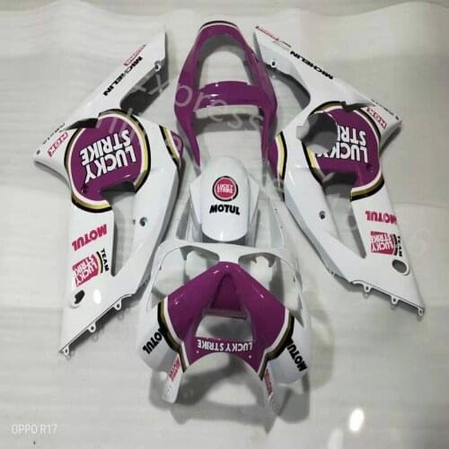 White purple lucky Fairing Bodywork Fit For Kawasaki Ninja ZX6R 03-04 red white black Motorcycle Fairing (Injection molding)