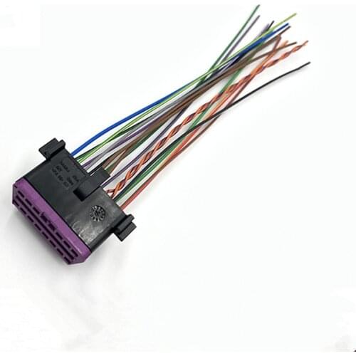 1/2/5pcs/lot 16 Pin/Way OBD Diagnostic Plug Connector Socket Housing With Wire Cable Pigtail For AUDI VW SKODA 3A0 972 695/695 A