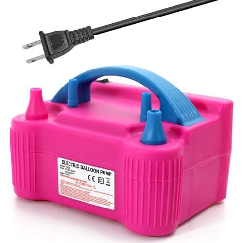 220V-240V Electric High Power Two Nozzle Air Blower Balloon Inflator Pump Fast Portable Inflatable Tool