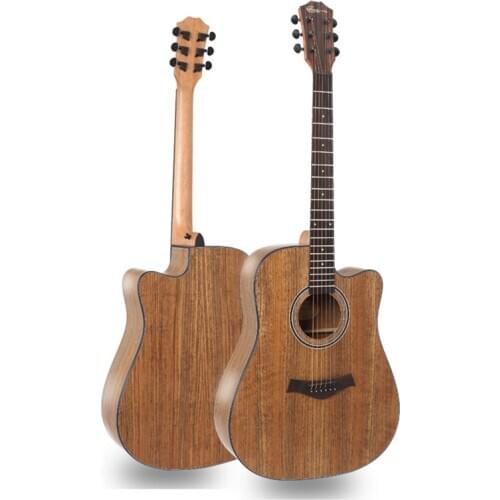 41 inch Guitar 6 Strings Folk Guitar Walnut Wood Acoustic Guitar Musical Instruments Professional Adult Students Guitarra AGT303