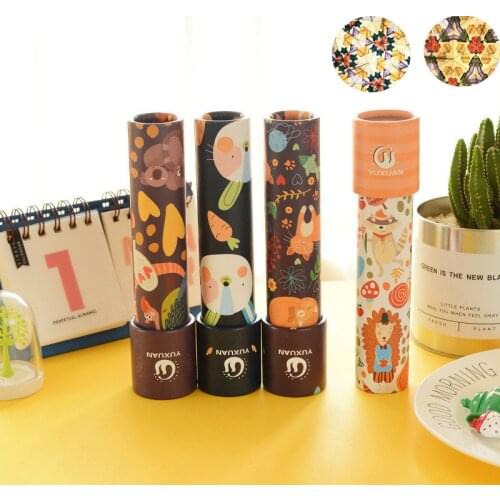 Colorful Cartoon 3D Kaleidoscope Imaginative Fancy World Magic Toddler Sensory Educational Toys For Children Birthday Gift Toy