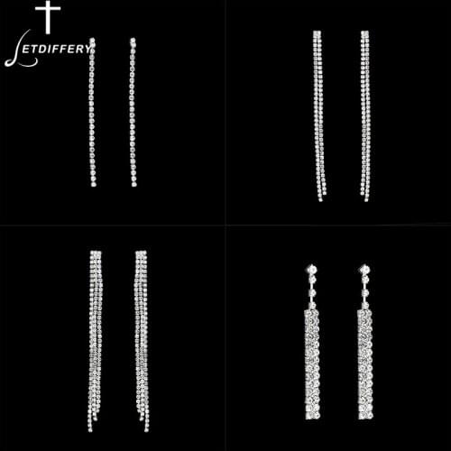 Letdiffery Bling Cubic Zirconia Rhinestone Earring Fashion Luxury Stud Earrings Jewelry for Women Wedding Party Birthday Gifts