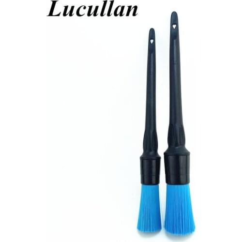 Lucullan PP Hair Brushes Set Car Gap Cleaning Tools For Air Outlet, Vent,Cup Holder,Wheel,Seat Deep Detailing Dusting