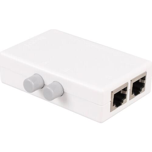 MT-VIKI 2 Port RJ45 Network Switch Iinternal And External Network Switcher 2 Input 1 Output MINI Network cable Sharer MT-RJ45-2M