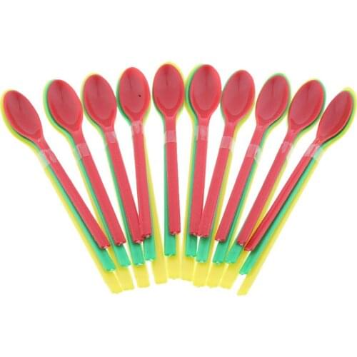 Set of 30 Plastic Laboratory Long-spoon Spatulas Spoons Drug Scoop S / M / L 3 Sizes