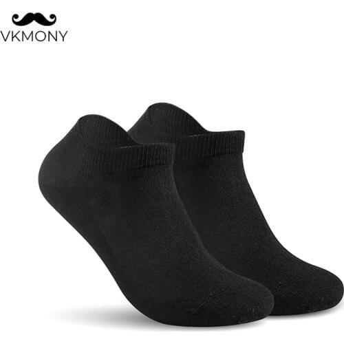 Men summer socks cotton no show man solid brand socks (EU 39-46) (US 7.0-12.0) VKMONY