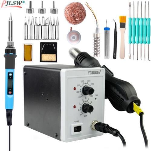 Hot air gun mobile phone repair welding gun thermostat desoldering station SMT Solder soldering iron Welding Tools YG858D