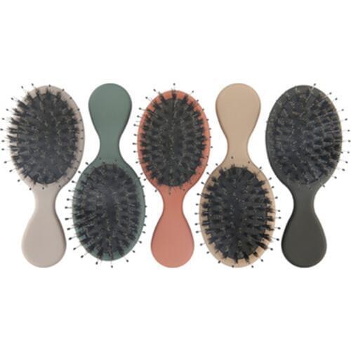 Small Detangle Hair Comb Portable Round Pocket Small Size Travel Massage Comb Girl Hair Brush Styling Tools 5 Colors