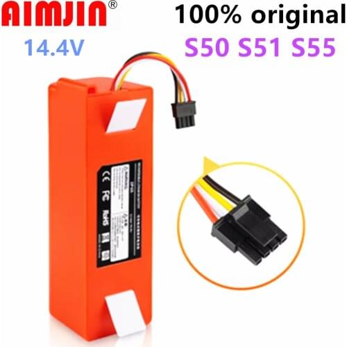 Original Robotic Vacuum Cleaner Replacement Battery for Xiaomi Robot Roborock S50 S51 S55 Accessory Spare Parts Li-ion Battery