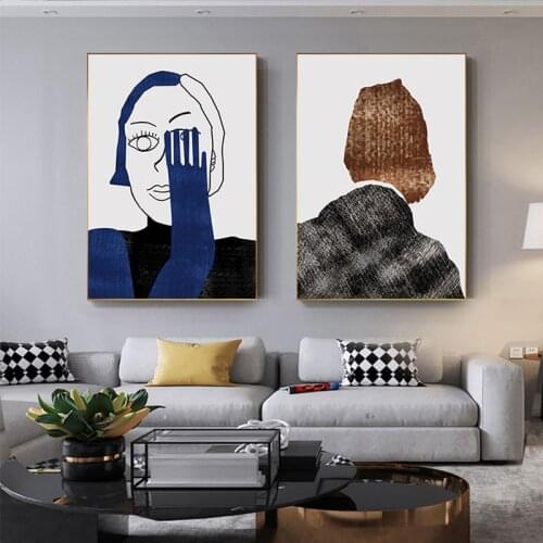 Modern Abstract Woman Poster Big Large Picture for Home Design Nordic Wall Art Prints for Living Room Frameless Painting