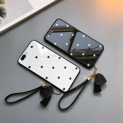 Love Heart Glass Phone Case for Samsung A21s A51 A71 A31 A01 A21 A10 A20s A30s A50s A40 A01 A11 Hard Back Cover