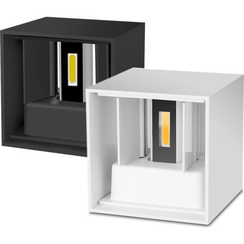 12W COB LED Wall Lamp Indoor Outdoor Simple Style Aluminum Wall Lights for Bedroom Hallway Porch Balcony