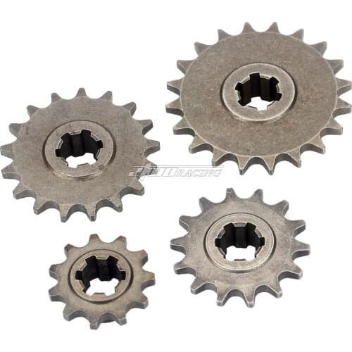 T8F 8mm 11/14/17/20 Tooth Front Pinion Sprocket Chain Cog For Mini Moto Pit Dirt Bike ATV Quad 4 wheels Motorcycle