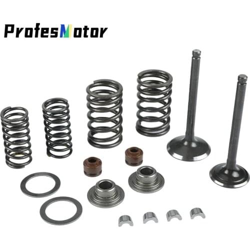 Motorcycle Intake Exhaust Valve comp Springs Cotter Seal Assy For Lifan 150 140 125cc Horizontal Engines Dirt Pit Bike ATV Quad