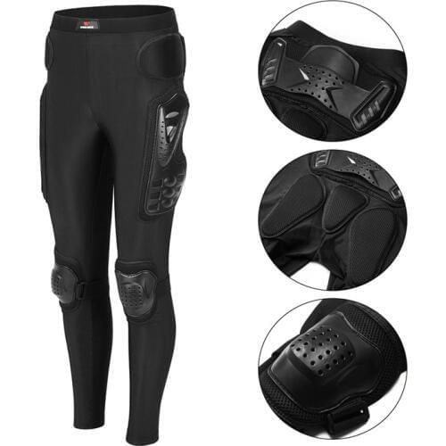 WOSAWE Motorcycle Armor Trousers Knee Hip Protection Breathable Anti-Break Tight MTB Motorbike Motocross Racing Long Pants