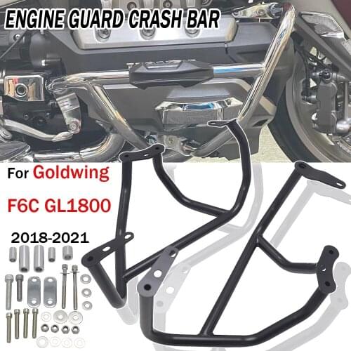 2018 2019 2020 2021 Gold Wing 1800 Bumper Engine Guard Highway Crash Bar Fuel Tank Protector fits For HONDA Goldwing GL1800 F6C