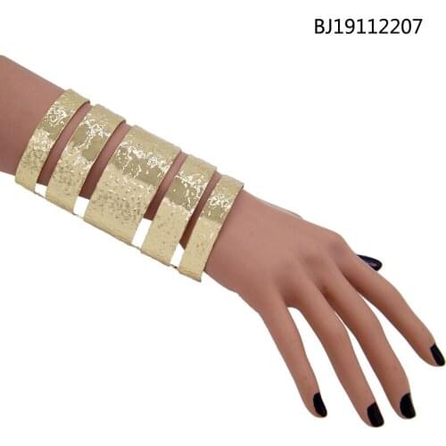 Yulaili New Fashion Unisex Multiple Style Charm Bracelets For Women Simple Geometric Multilayer Pop Punk Big Metal Bangles