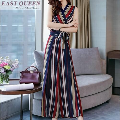 2018 jumpsuits for women sundress summer Jumpsuits & Rompers off shoulder casual playsuits Striped Jumpsuits & Rompers FF596 A