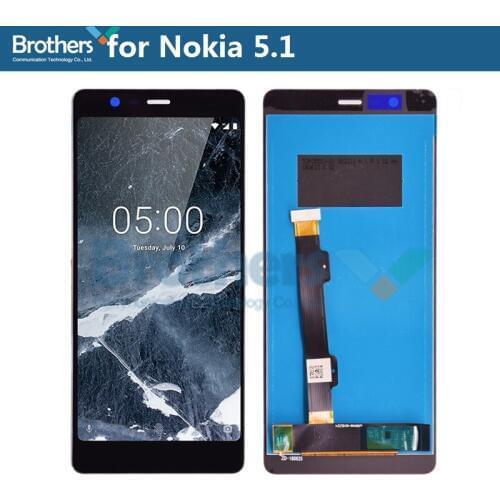 LCD Screen for Nokia 5.1 LCD Display for Nokia 5.1 LCD Assembly Touch Screen Digitizer Phone Replacement Part Tested Working Top